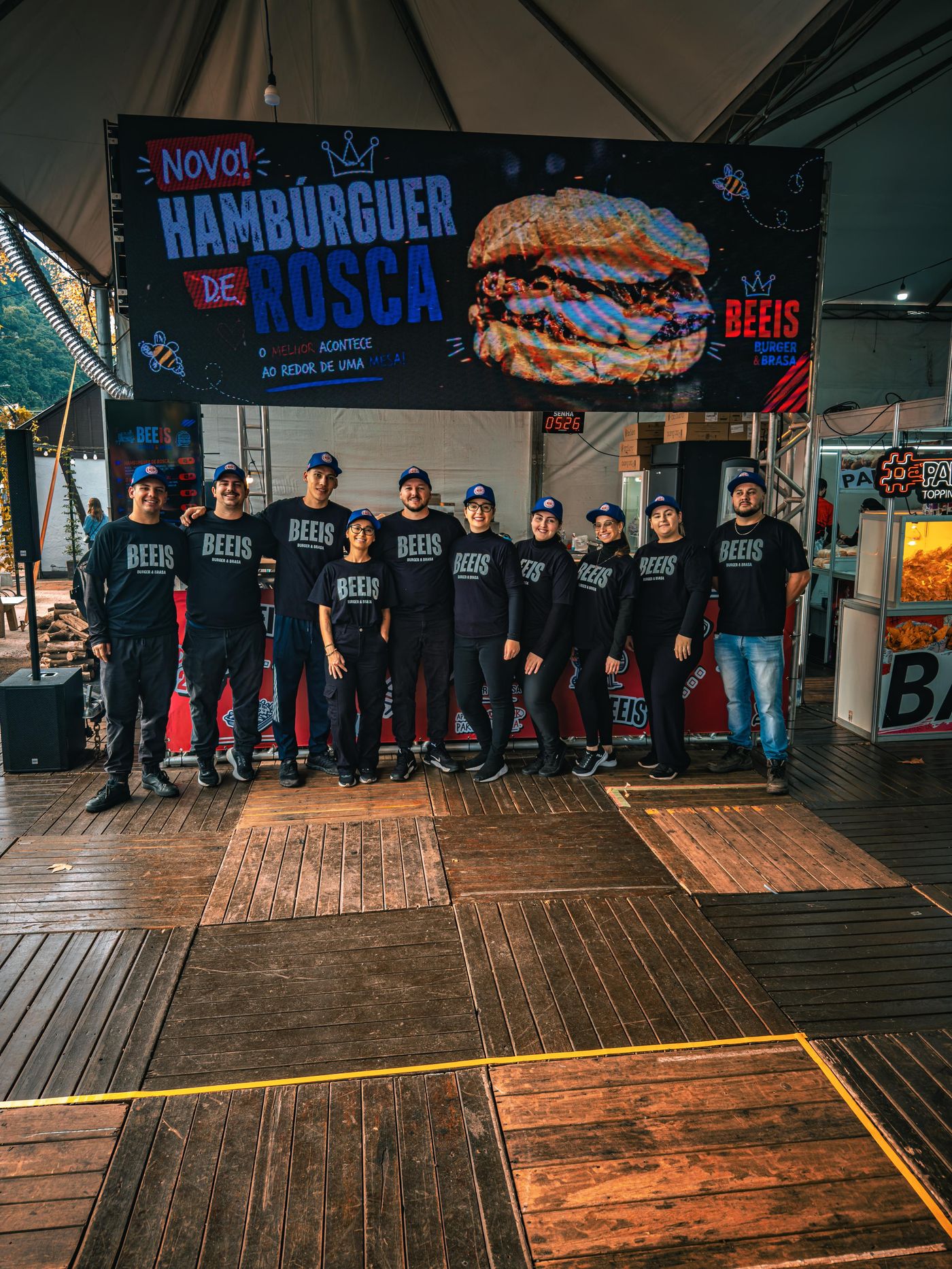 Equipe Beeis no evento Hambúrguer de Rosca